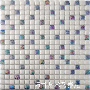 1506玻璃凸面艺术混拼马赛克瓷砖 地中海风 淋浴房 马赛克砖